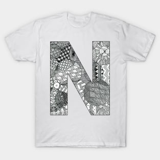 Zentangle N T-Shirt